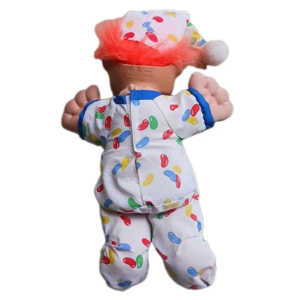 1991 Troll Plush Doll Multi Color